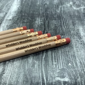 Personalized Pencils | Engraved Pencils | Back to School | 12 Pack Pencils | Natural Pencils | Student Gift