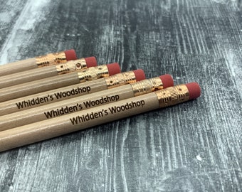 Personalized Pencils | Engraved Pencils | Back to School | 12 Pack Pencils | Natural Pencils | Student Gift