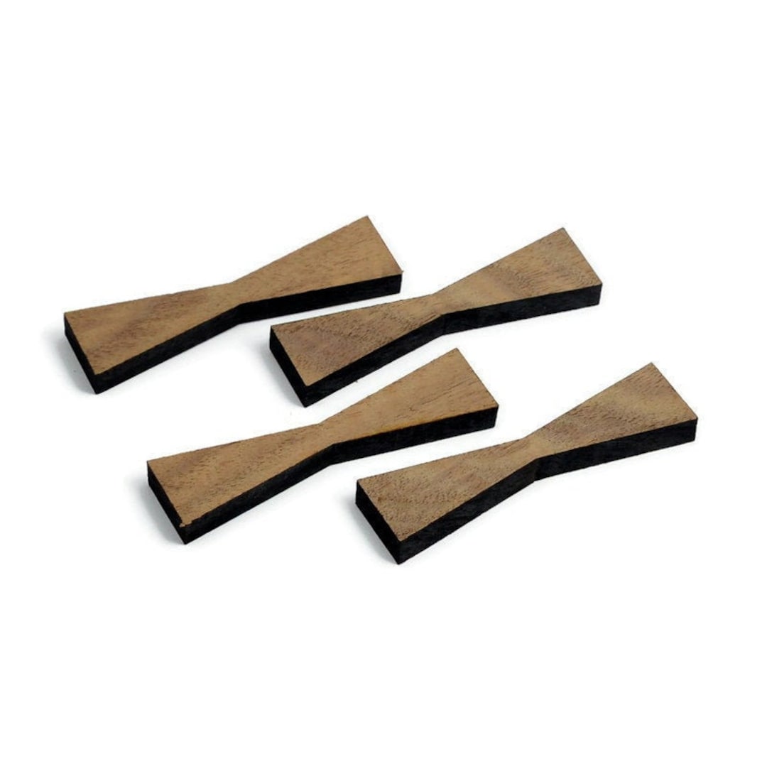 Black Walnut Inlay | Skinny Mini Wood Bow Ties | Board Stitcher | Thin ...