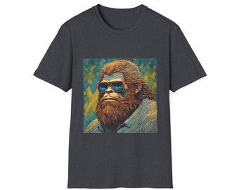 Sunglasses at Night Sasquatch - Unisex Softstyle T-Shirt