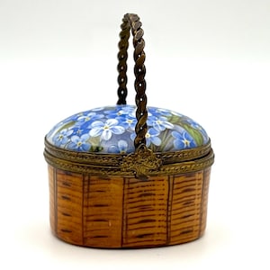 Vintage Violet Basket Limoges Box