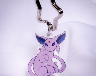 Espeon Charm Keychain