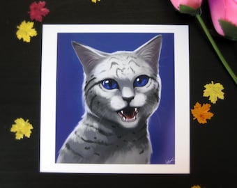 Warriors Cat Portrait ~ Cinderheart painting print