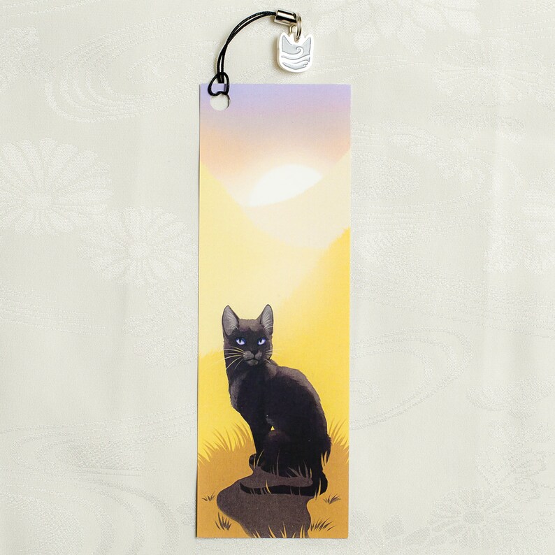 warriors cats bookmark windclan crowfeather etsy