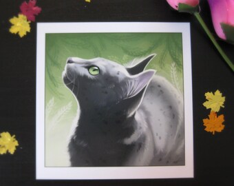 Warriors Cat Portrait ~ Ferncloud painting print