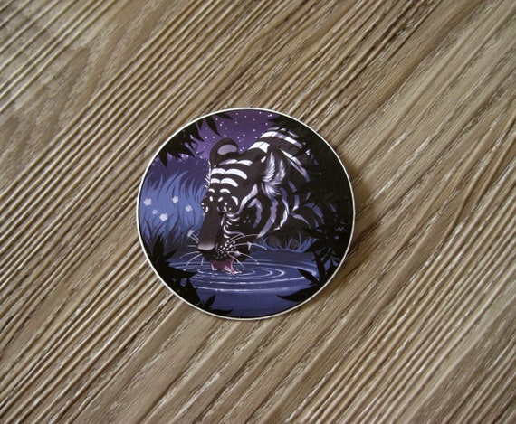 Autocollant Circulaire De Vinyle Tigre Noir Etsy Autocollant Circulaire De Vinyle Tigre Noir Etsy