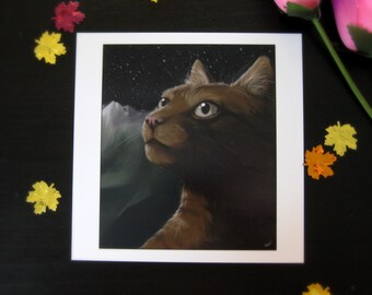 Warriors Cat Portrait ~ Brook painting print