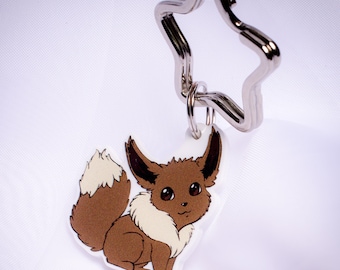 Eevee Charm Keychain