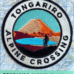 Tongariro Alpine Crossing iron-on Patch