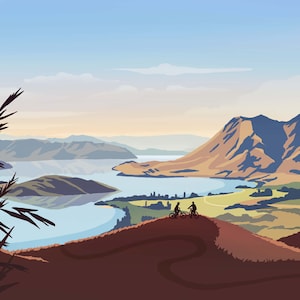 Glendhu Bay Travel Poster
