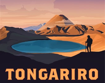 Tongariro Northern Circuit Travel Poster