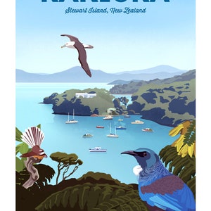 Rakiura Stewart Island Travel Poster