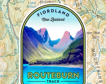 Pegatina de Routeburn Track