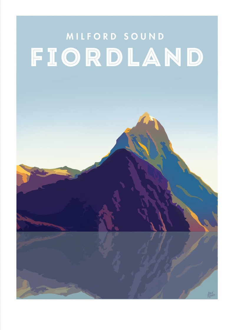 Fiordland Travel Poster image 1