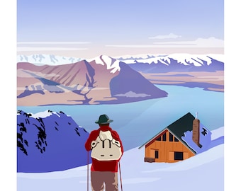 Ohau Travel Poster