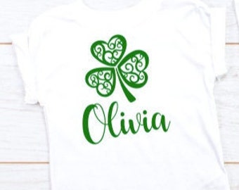 Personalized St. Patrick's Day Clover Shirt