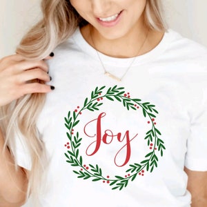 Freudenkranz Weihnachtsshirt / Joy Holiday Shirt / Freudenkranz Shirt / Weihnachtsshirt / Weihnachtskranz Shirts