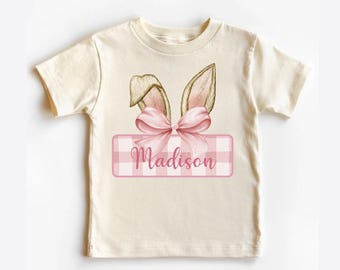 Personalized Easter Bunny Neutral Shirts for Girls