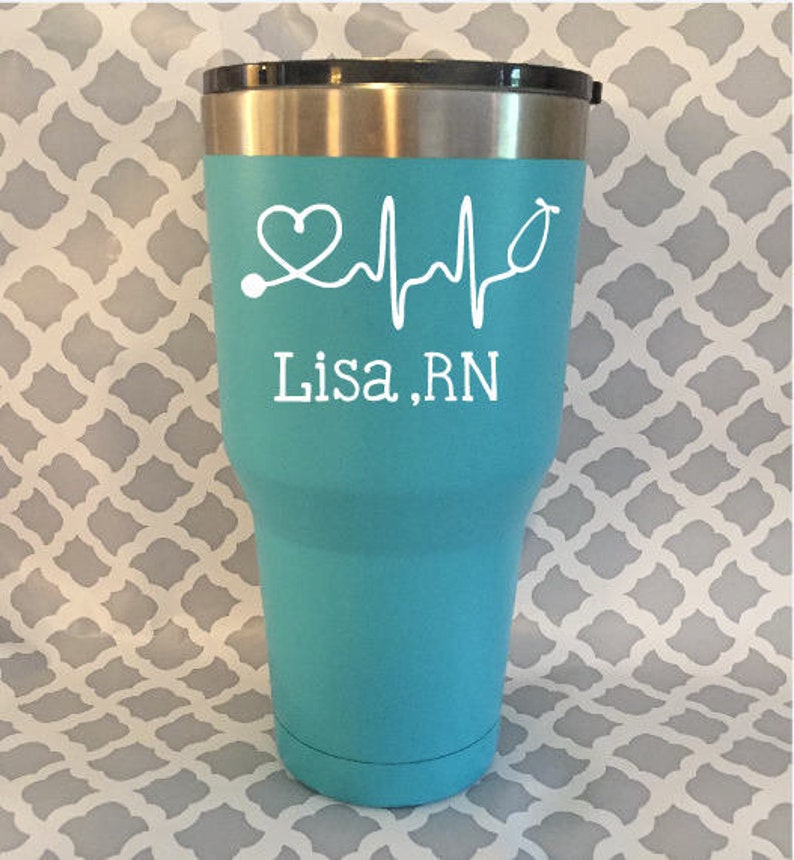 Personalized Nursing Tumblers / RN Tumbler / Nursing Water Etsy