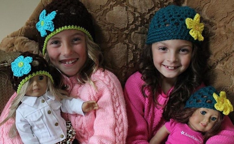 Matching American Girl Doll Hat Dolly and Me Matching Hats American Girl Doll Hats