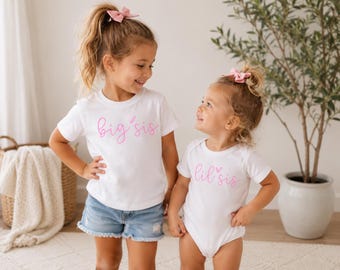 Big Sister & Little Sister Matching Shirts | Big Sis Little Sis Outfits | Sister Matching Shirts