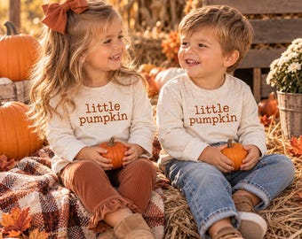 Little Pumpkin Long Sleeve Shirt | Pumpkin Shirt for Kids | Fall Toddler Shirt | Baby Fall Outfit | Pumpkin Patch Shirt | Autumn Kids Shirt