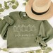 Hello Pumpkin Olive Green Crewneck or Tee / Fall T-Shirts / Fall Crewnecks / Fall Outfits / Fall Shirts / Fall