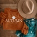 Farm Fresh Autumn Harvest Burnt Orange Crewneck or Tee / Fall T-Shirts / Fall Crewnecks / Fall Outfits / Fall Shirts / Fall