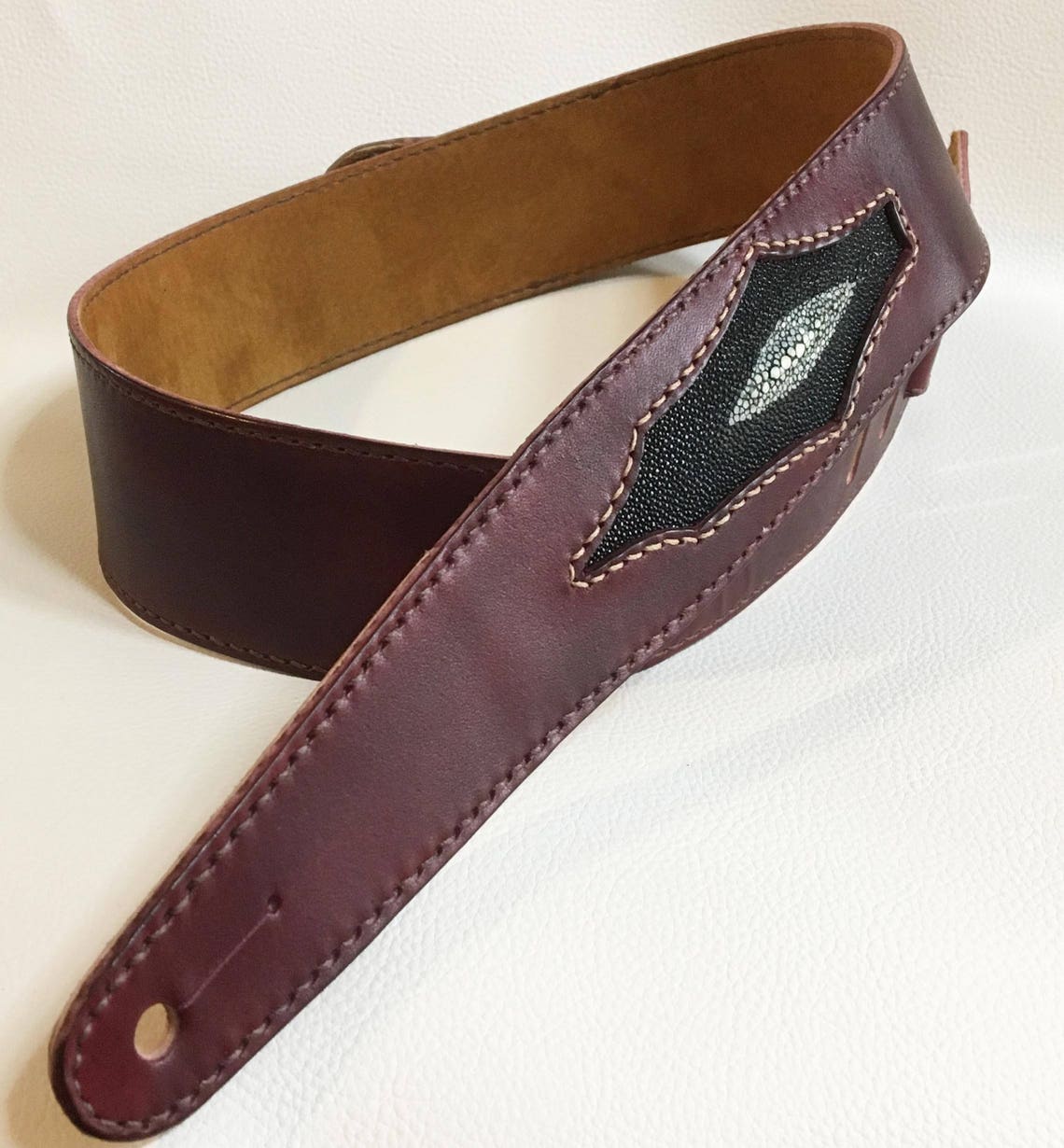 LEATHER STRAP for guitar / bass Etsy