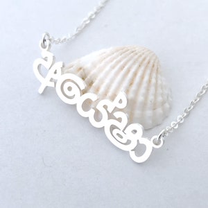 Silver Sinhala Necklace, Sinhala Name Necklace, Personalized Sinhalese Necklace, Hela Name Necklace, Sanskrit Necklace, Sri Lanka Necklace