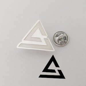Custom Lapel Pin, Personalized Silver Logo Lapel Pin, Engraved Lapel Pin for Groom, Wedding Lapel Pin, Company Logo Lapel Pin, Gift for Him