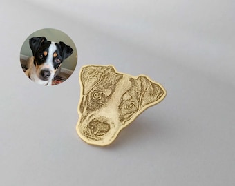 Custom Pet Pin | Personalized Dog Acrylic Brooch | Custom Cat Photo Jewelry | Pet Photo Push Pin | Pet Lover Gift | Pet Memorial Gift
