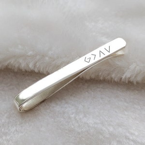 God is Greater Than The Highs And Lows Tie Clip,God is Greater Tie Clip,Silver Christian Tie Tack,Christian Verse Tie Bar Clip,Gift for Him