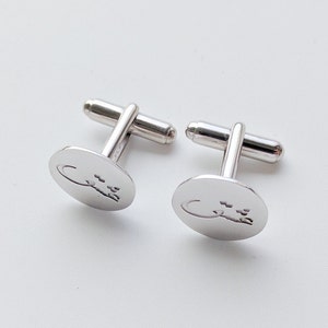 Silver Arabic Cufflinks,Personalized Farsi Wedding Cufflinks,Persian Name Cufflinks,Engraved Arabic Cuff links,Customized Persian Cufflinks