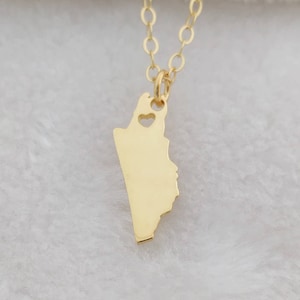 Belize Halskette, Belize Schmuck, jedes Land Halskette, Gold Belize geformt Halskette, Belize Charm Halskette, Hochzeitsgeschenk, Belize Anhänger