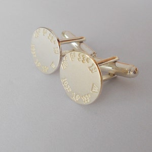 Coordinates Wedding Cufflinks,Engraved Latitude longitude Cufflinks,Personalized Latitude longitude Coordinates Cufflinks,Gift for Groom