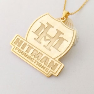 Personalized Logo Necklace,Custom Portrait Necklace, Wedding Logo Necklace, Company Logo Necklace,Logo Charm Necklace,Custom Special Jewelry