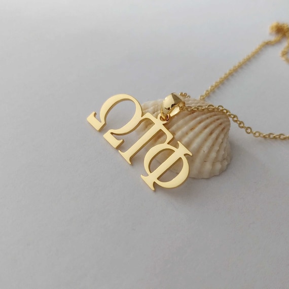 Custom greek letter jewelry discount