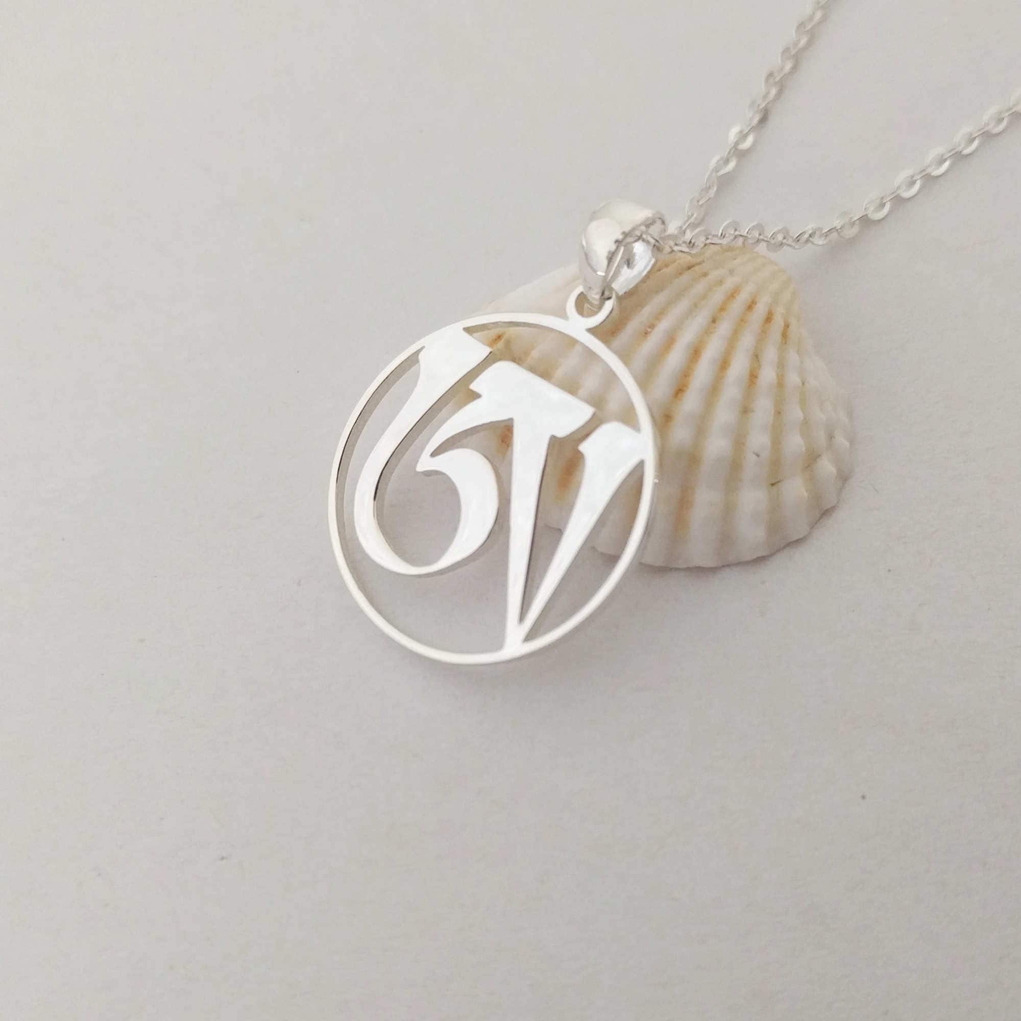 Silver Tibetan Dzogchen Necklace,tibetan Syllable A Silver Tibetan Dzogchen Necklace,tibetan Syllable A