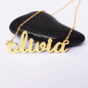 Collar de nombre de oro, Collar de nombre personalizado, Collar de nombre de niños, Encanto de nombre pequeño, Dama de honor, Regalo DE MADRE REGALO