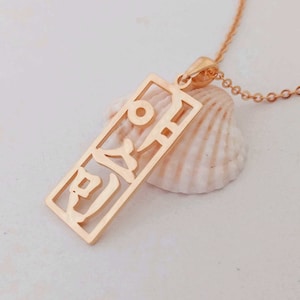 Custom Korean Necklace, Personalized Korean Name Necklace, Personalized Kpop Necklace, Custom Hangul Name Necklace, Fashion Korean Jewelry