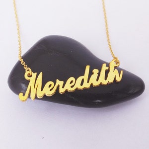 Custom Name necklace,Name Necklace Gold ,Personalized Name Necklace,Tiny Name Charm,Bridesmaids Gift, MOTHER GIFT