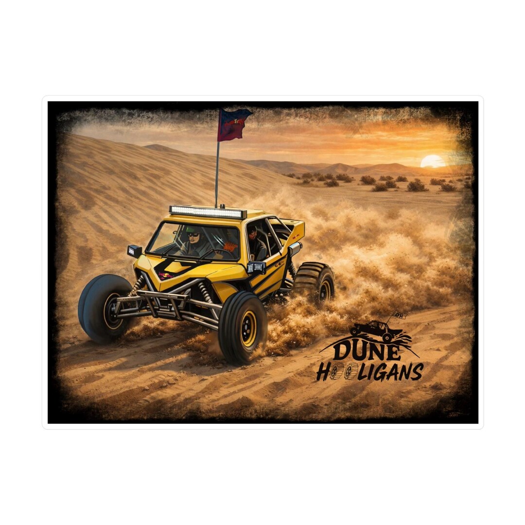 Desert Dune Buggy Kiss Cut Vinyl Decal Off-road Sand Racing Sticker - Etsy