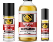 Egyptian Musk Oil, Pure and Thick, from 0.33oz Roll On - 4oz Glass Bottle by WagsMarket - Egyptian Musk Factory, FREE SHIPPING in US.