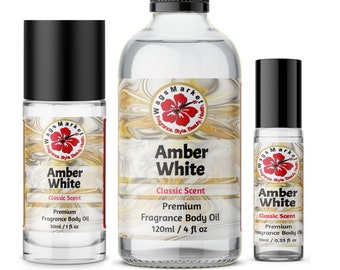 Amber Oil - Amber White Oil, from 0.33oz to 4oz Glass Bottle by WagsMarket -  FREE SHIPPING in US.