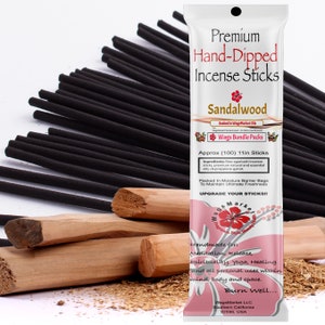 Incense Sticks 100 count,  Many Fragrances to Choose From, Natural Hand Dipped Incense, FREE SHIPPING in US.