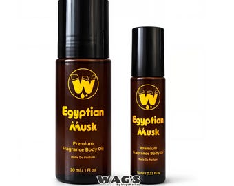 Parfümöl Ägyptischer Moschus, Roll Ons - Original Clean Skin Scent, Soft Moschus, Unisex Duft von WagsMarket
