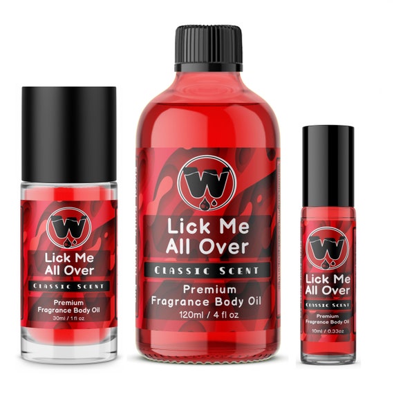 Lick Me All Over Perfume Oil From 0.33oz Roll on 4oz Glass 