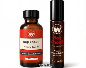 Nag Champa Patchouli Essential Fragrance Body Oil, "Nag Chouli" Master Scent by WagsMarket