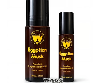 Aceite de perfume de almizcle egipcio original, fragancia suave y limpia unisex (10 ml, 30 ml) de WAG'S